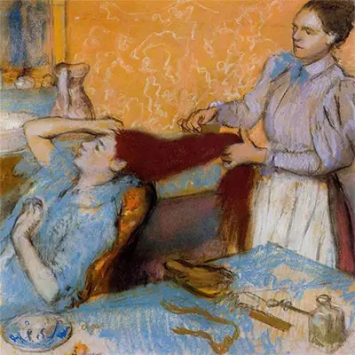 Woman Having her Hair Combed Edgar Degas